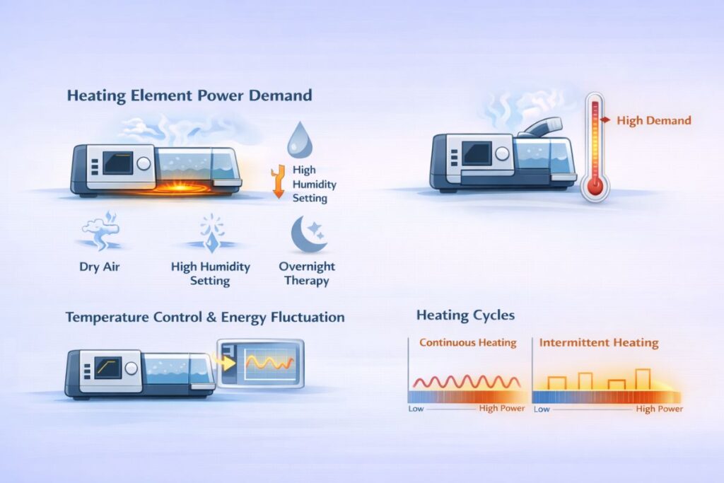 How CPAP Humidifiers Use Electricity