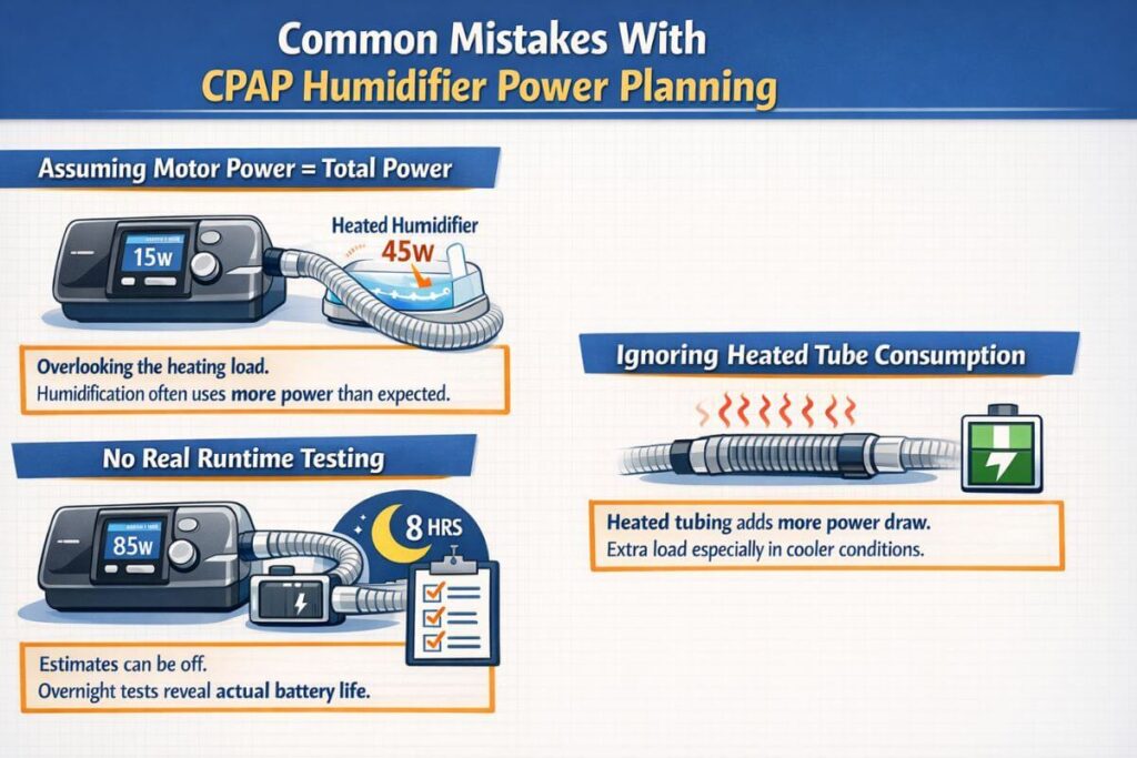 Common Mistakes With CPAP Humidifier Power Planning