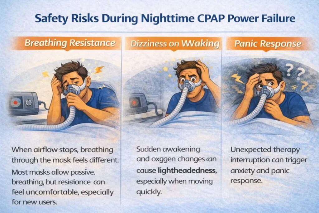 Safety Risks During Nighttime CPAP Power Failure