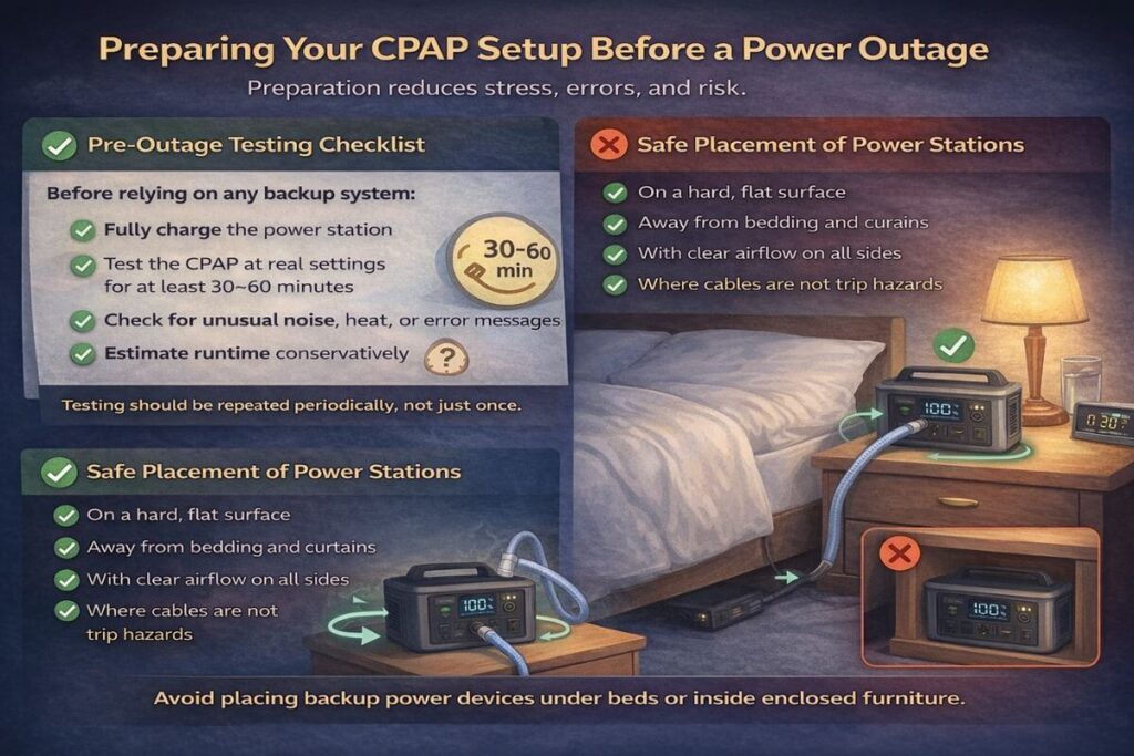 Preparing Your CPAP Setup Before a Power Outage