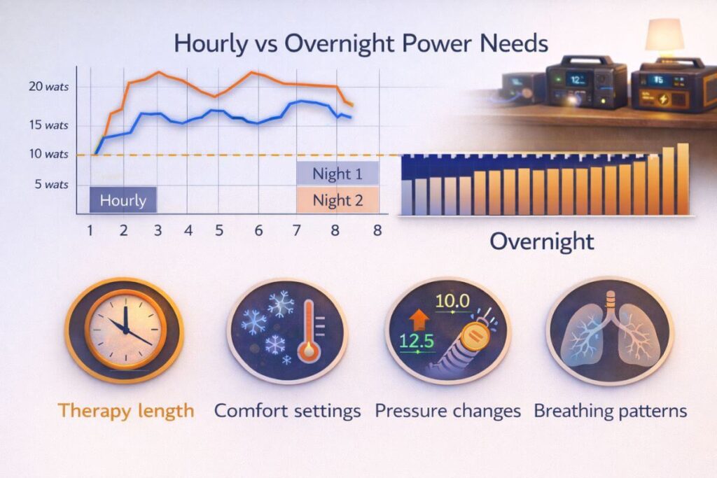 CPAP Wattage Per Night